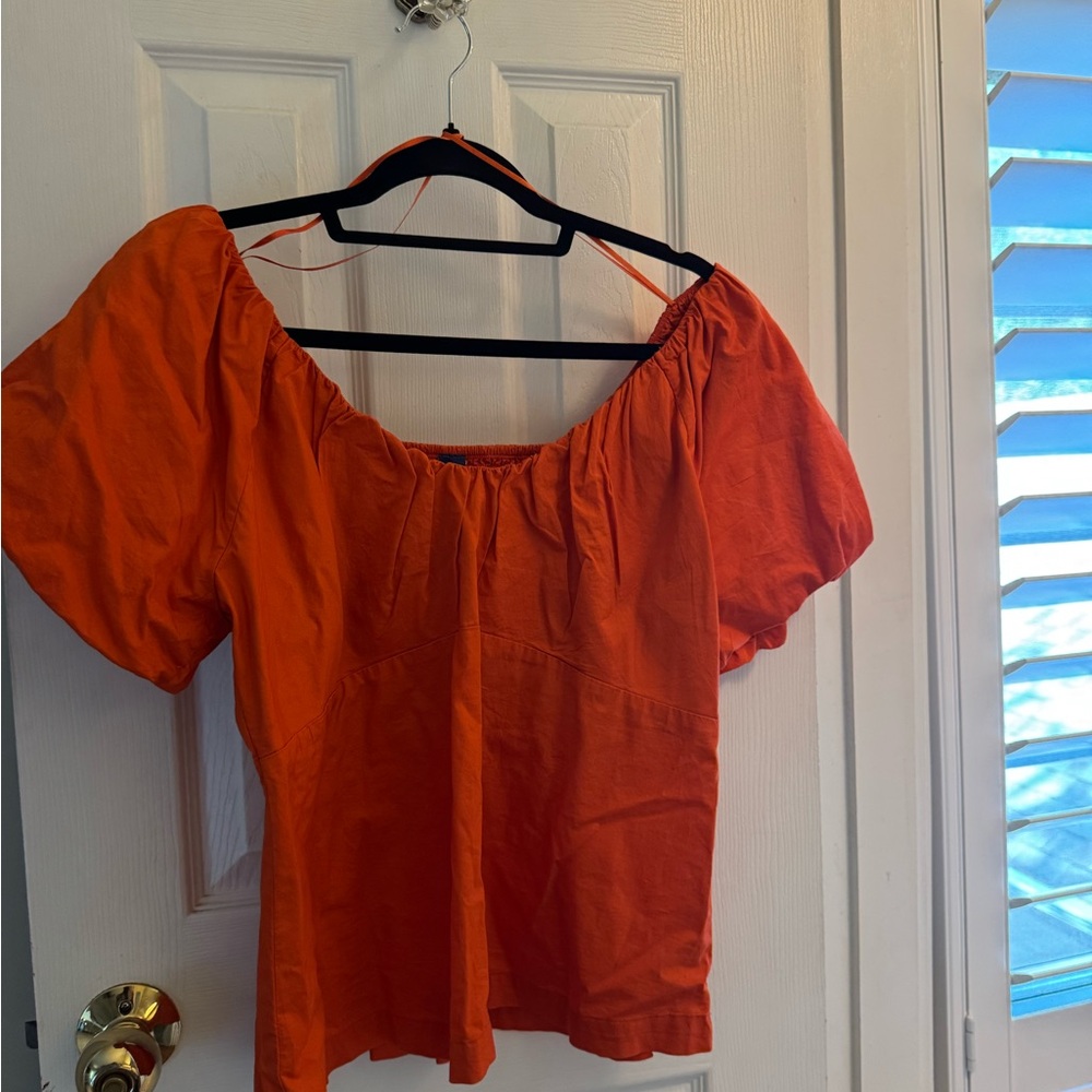 Old Navy Bright Orange Blouse